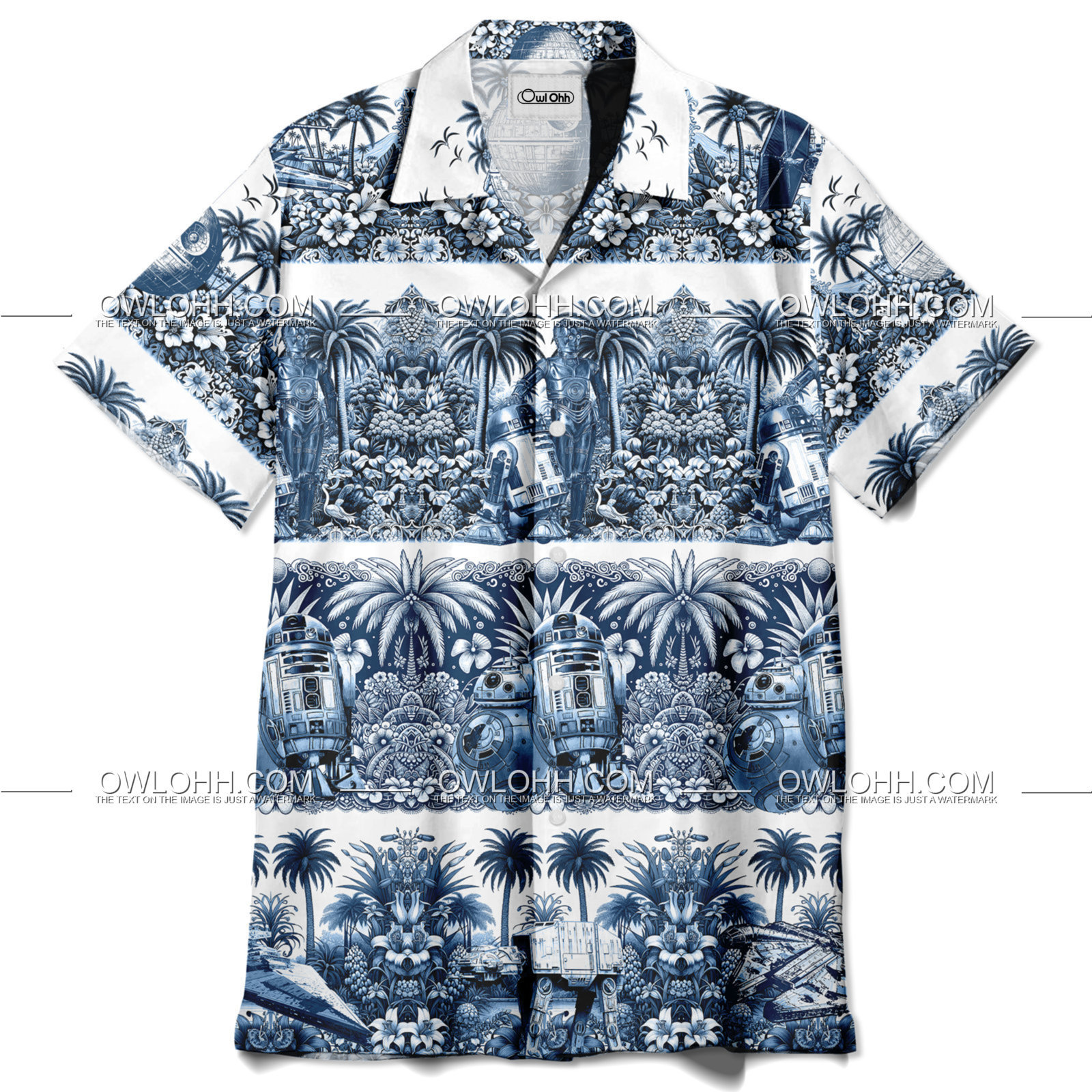 star wars r2 d2 c 3po bb 8 summer state of mind hawaiian shirt owl ohh fe0sf