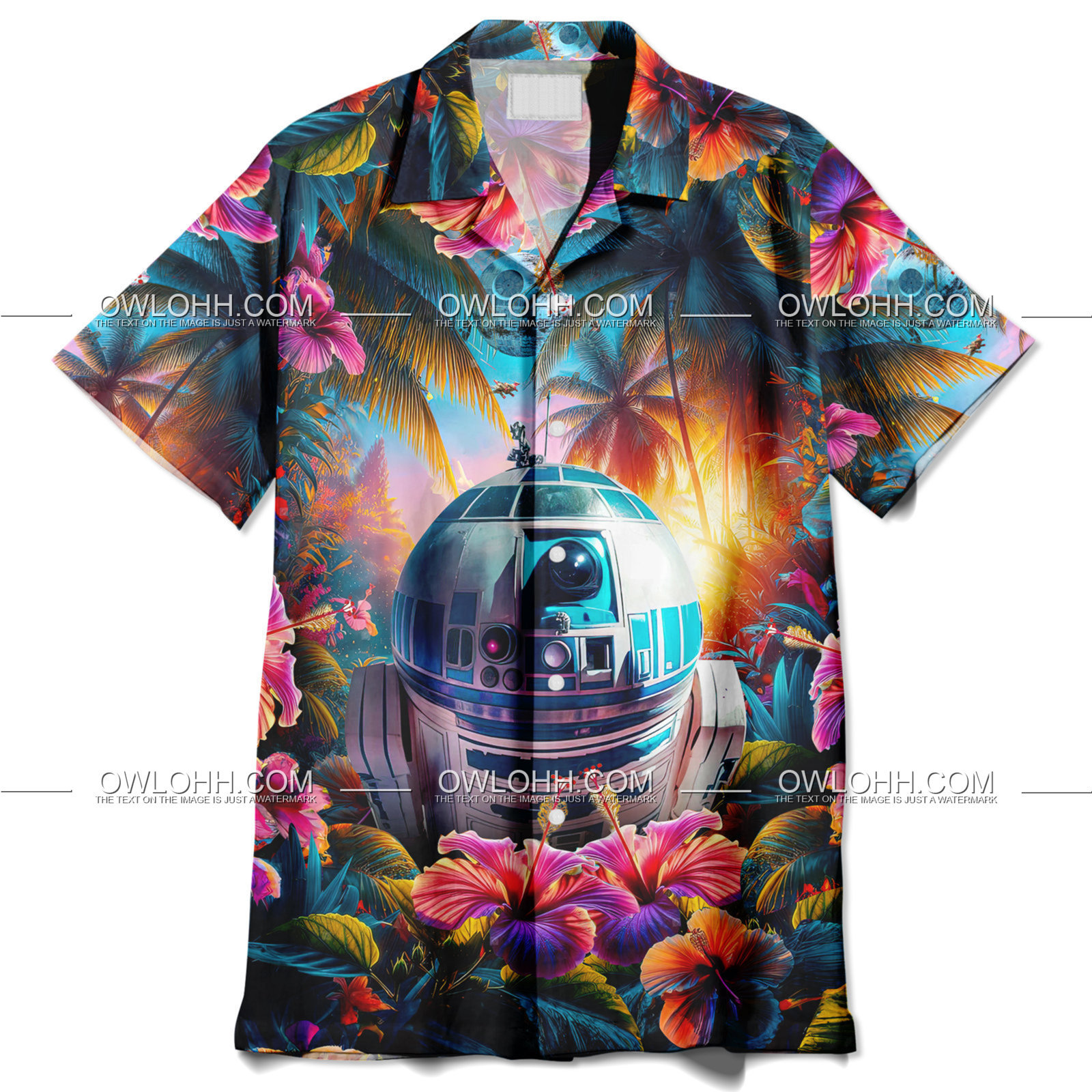star wars r2 d2 summer when all wlse fails take a vacation hawaiian shirt owl ohh irs2r
