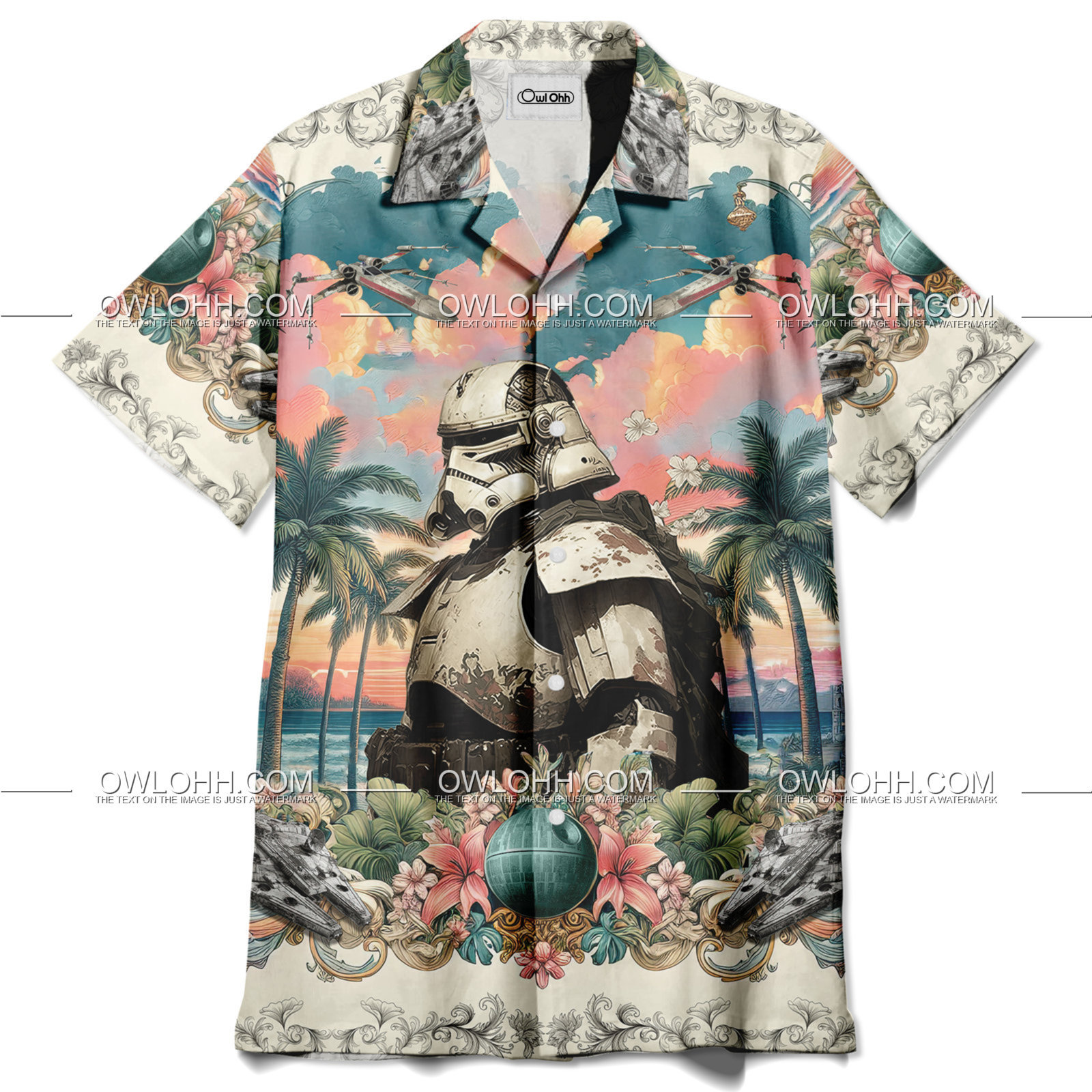 star wars stormtrooper paradise found hawaiian shirt owl ohh rp0od