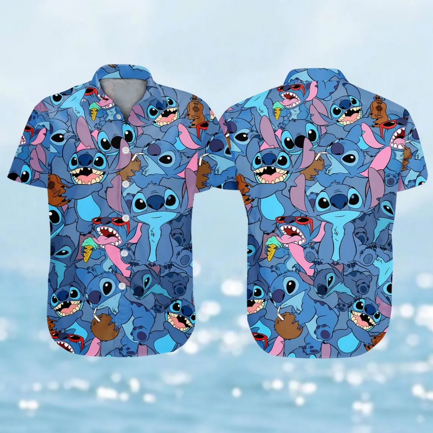 stitch pattern hawaii shirt 1spit