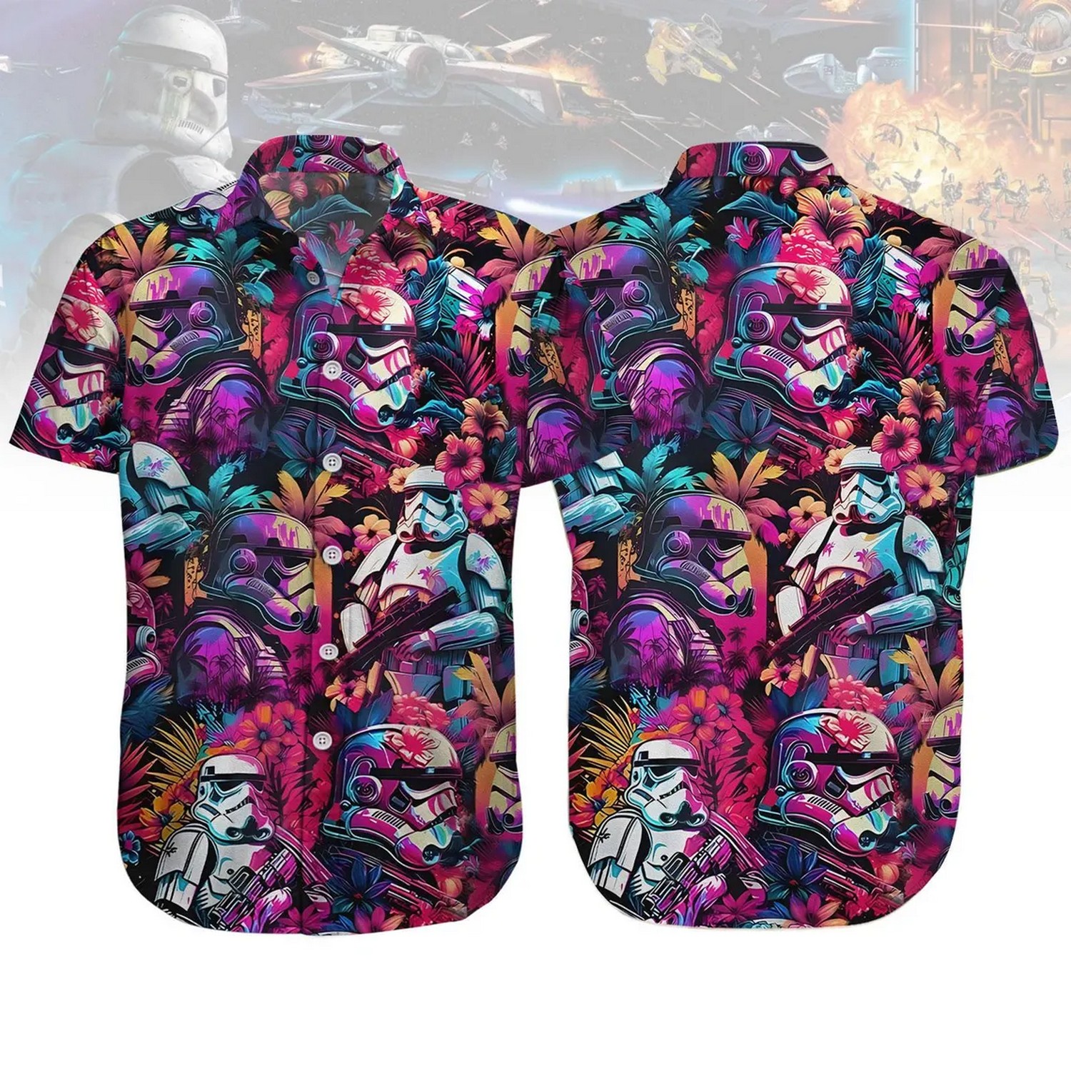 stormtrooper star wars hawaii shirt vi3zi