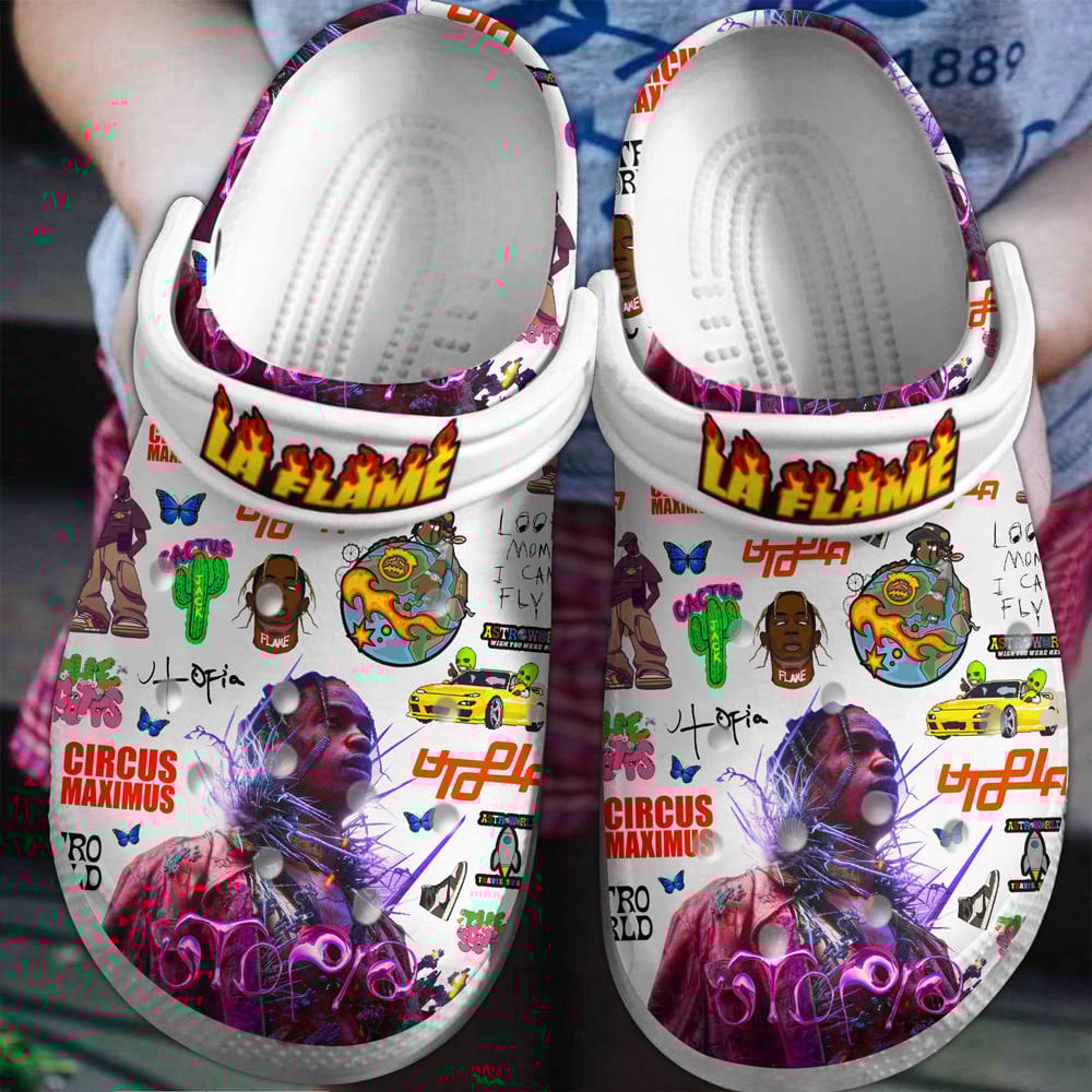 stunning visual sandals laflame travis scott music clogs 6ls6p
