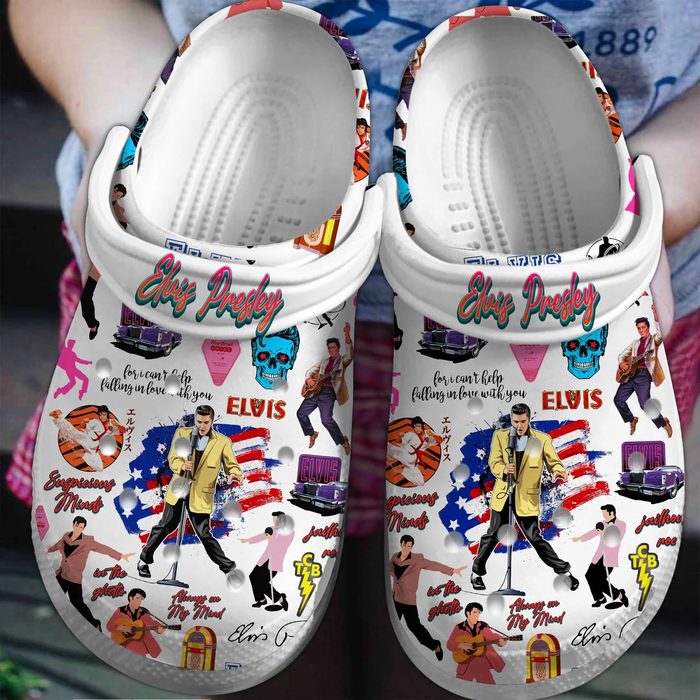 stylish and comfortable music star elvis presley unisex crocs z4lof