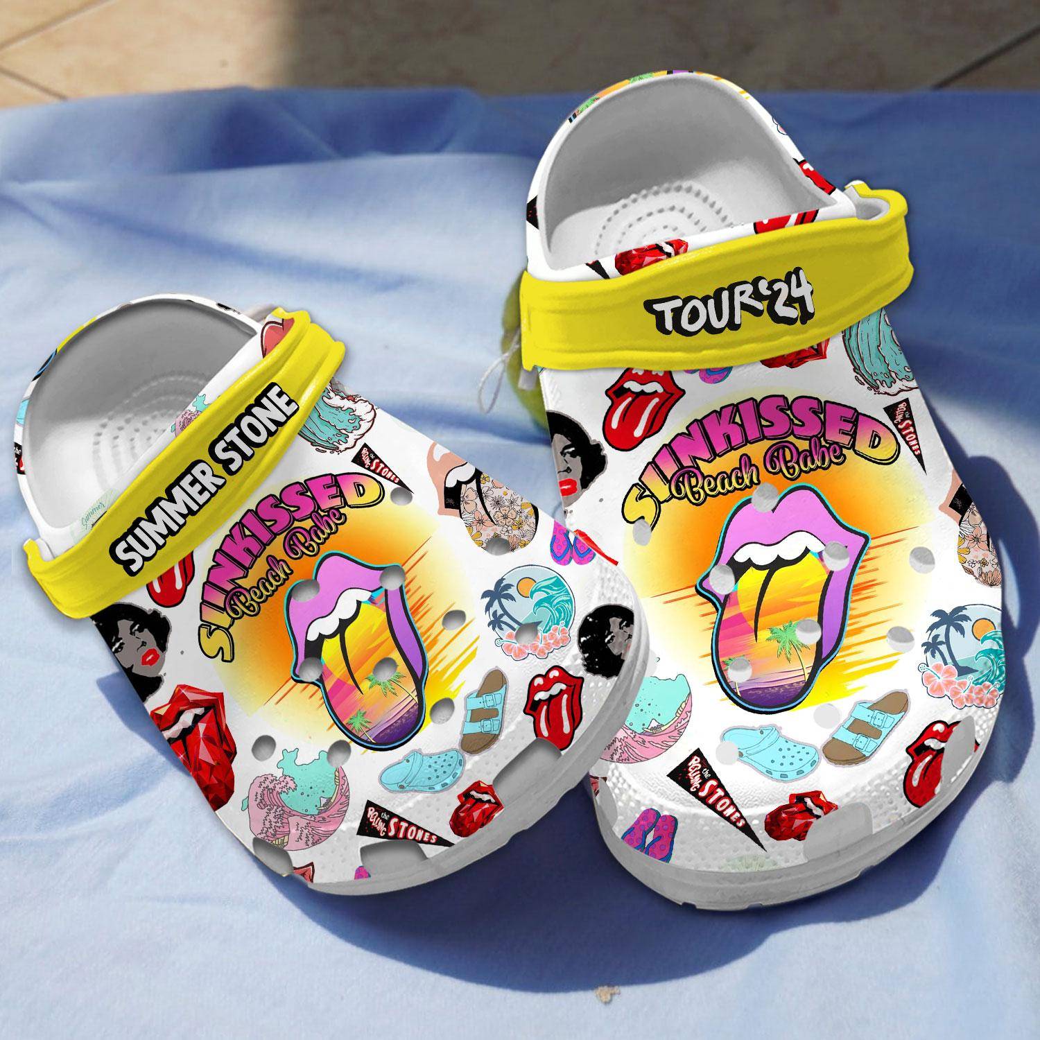 summer stone sunkissed beach bake music band clogs for kids 26 adults 88mfq