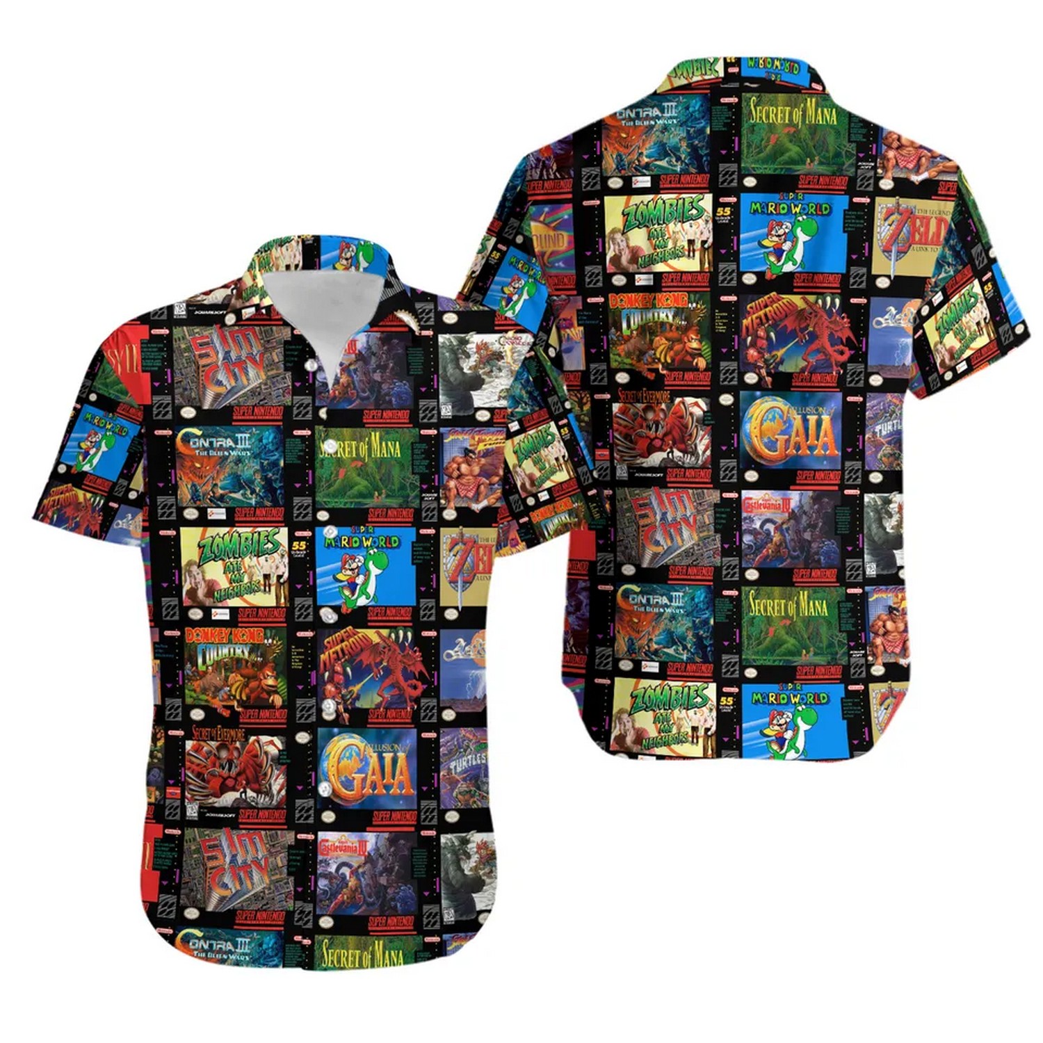 super nintendo entertainment system hawaiian shirt p5qmx