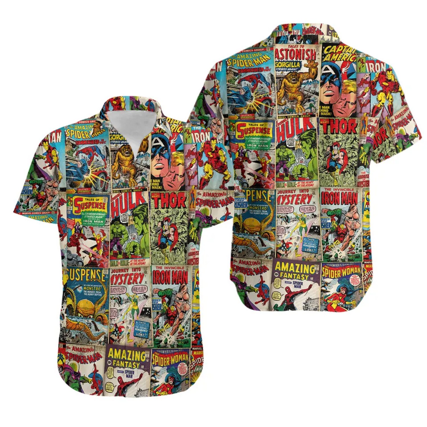 superhero comic hawaiian shirt 0sz6n