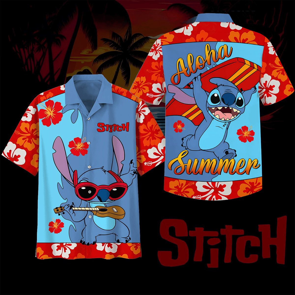 swag funny aloha summer with stitch hawaii shirt fqkcc