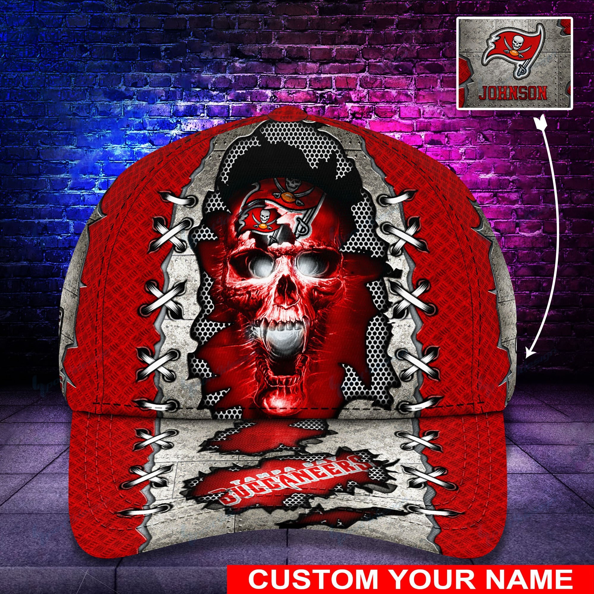 tampa bay buccaneers personalized classic cap bg503 adypq