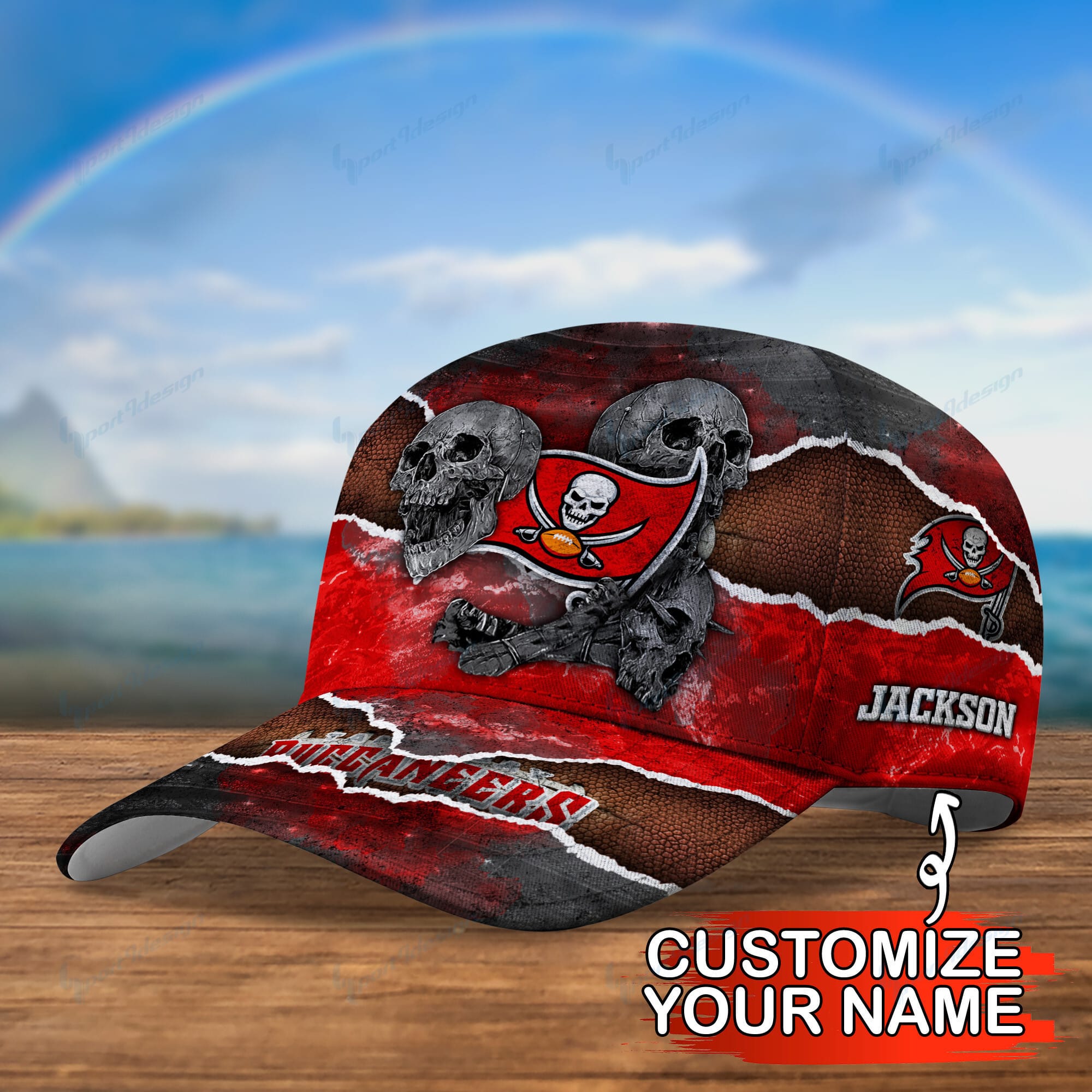 tampa bay buccaneers personalized classic cap bg685 c9vzj