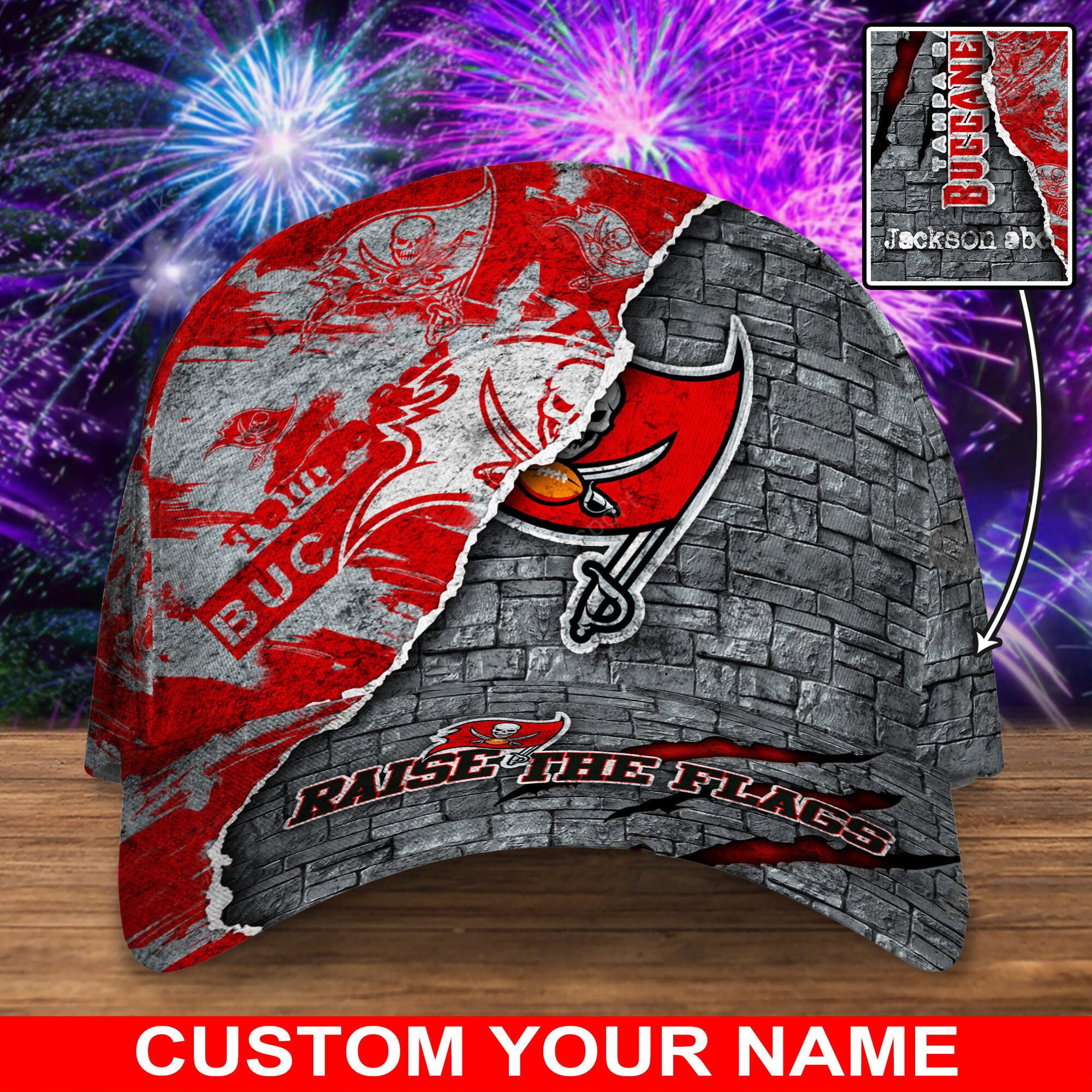 tampa bay buccaneers personalized classic cap bg843 uepmx