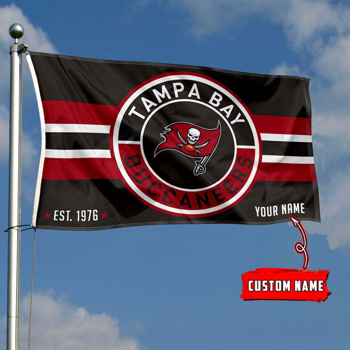 tampa bay buccaneers personalized flag 196 dln5r