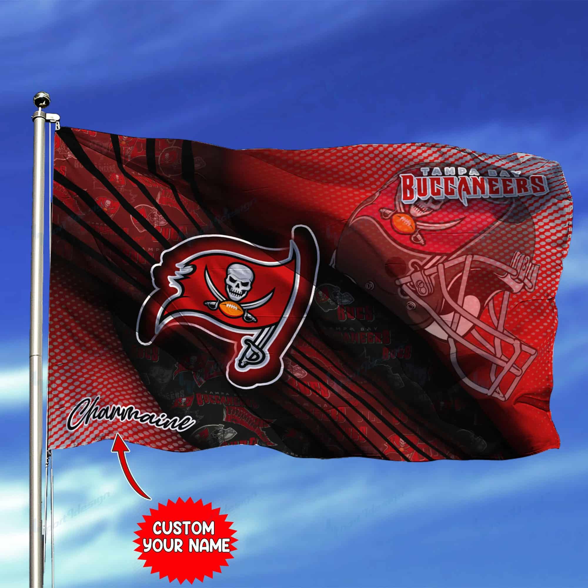 tampa bay buccaneers personalized flag 234 dqfzs