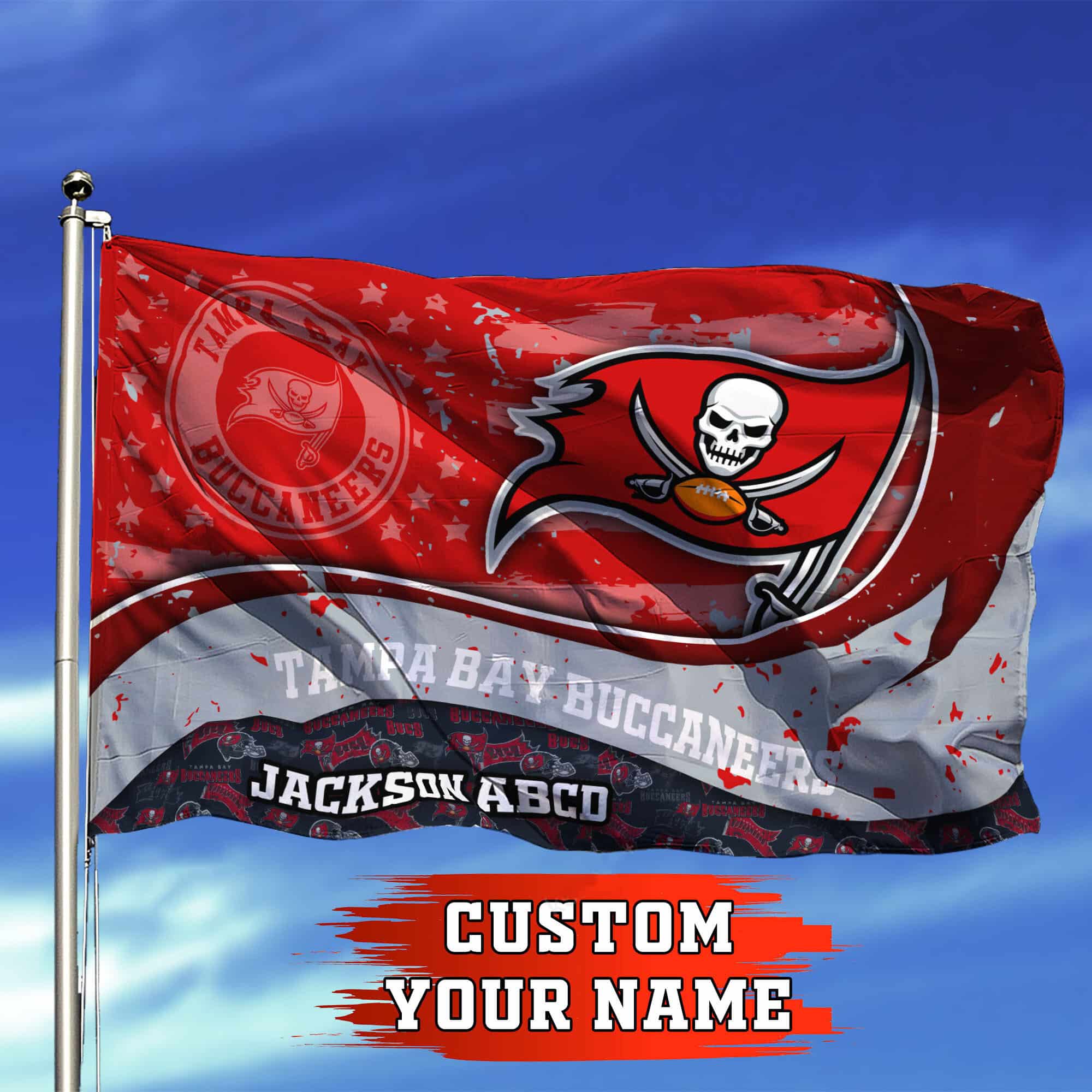 tampa bay buccaneers personalized flag 333 e5mqh