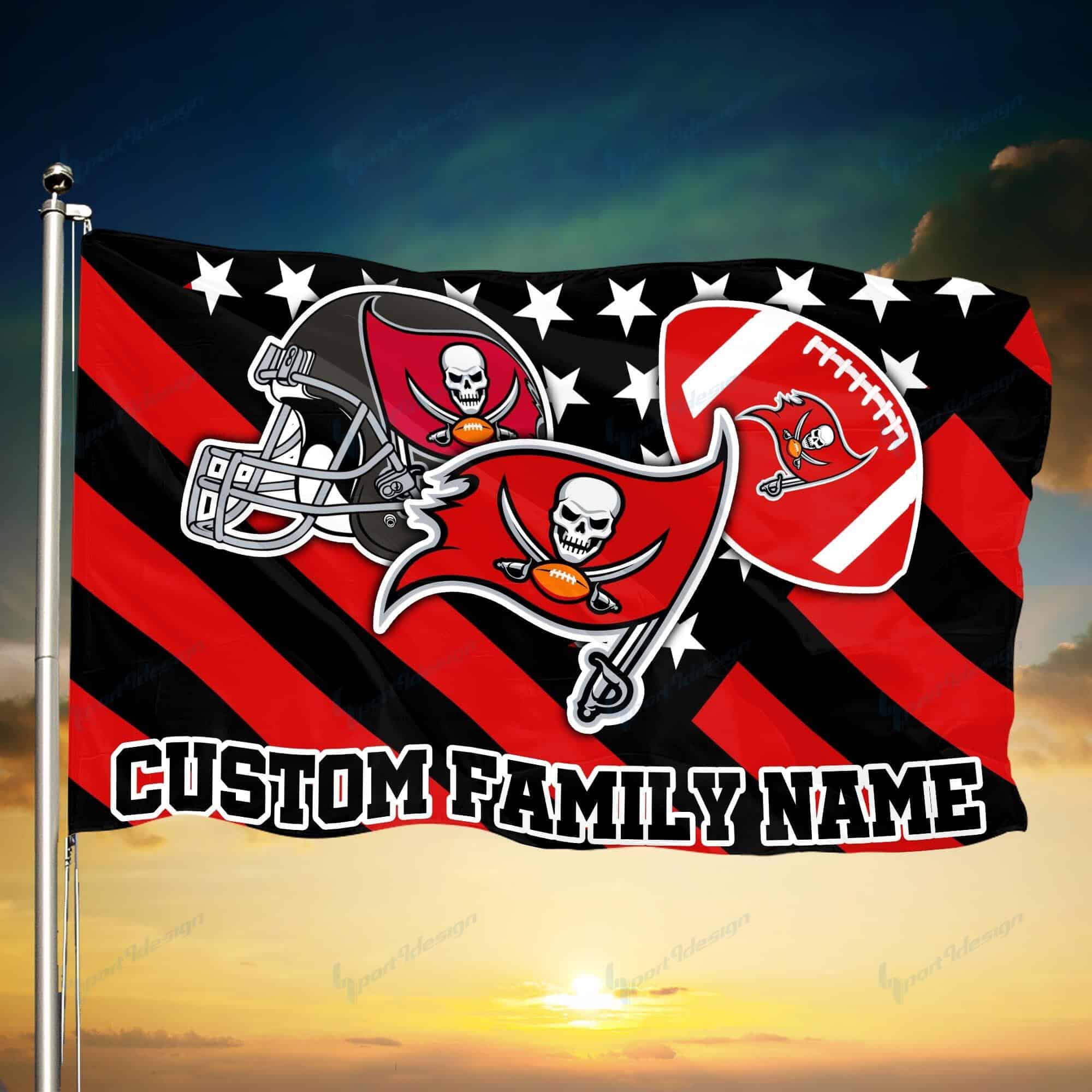 tampa bay buccaneers personalized flag 93 qh5i8