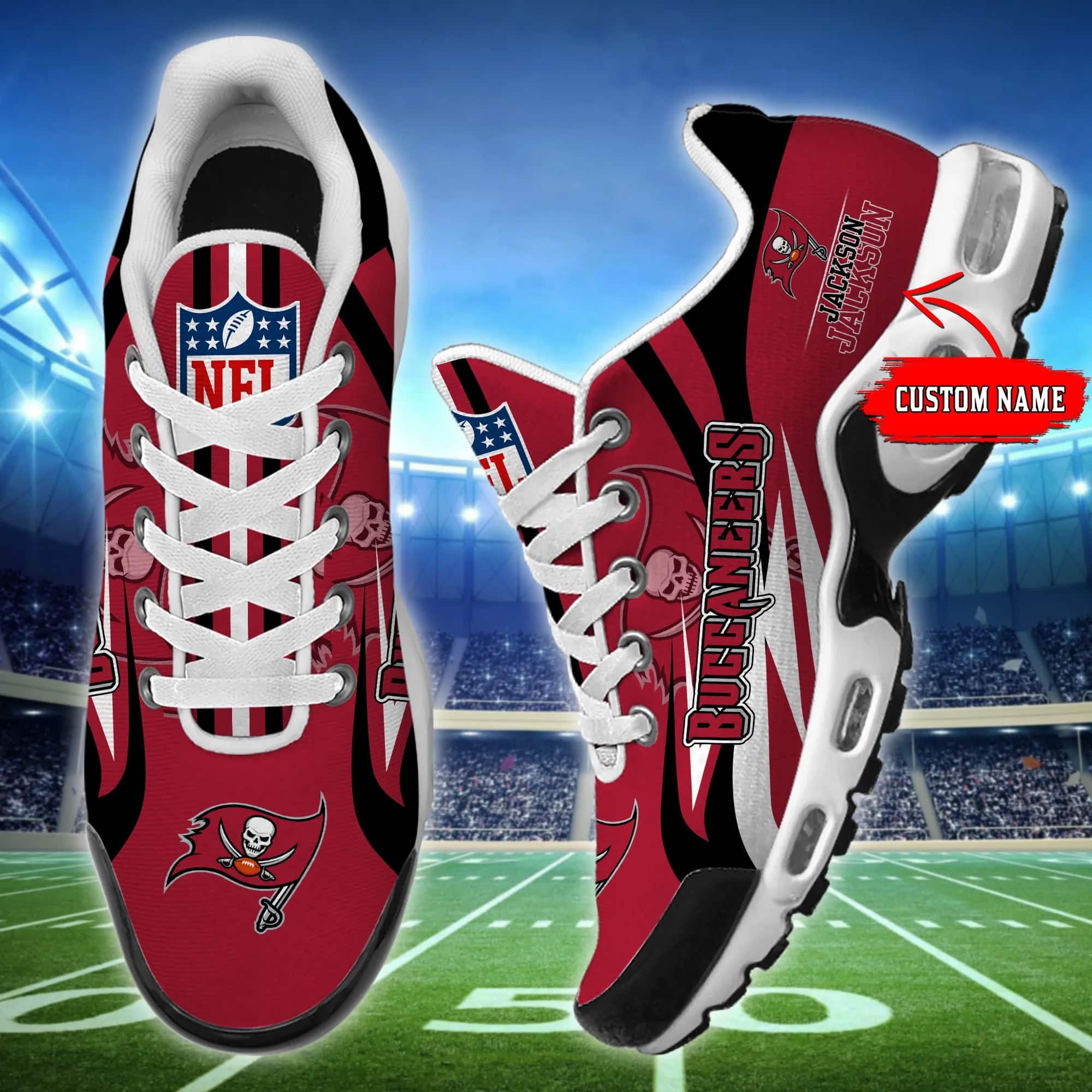 tampa bay buccaneers personalized plus t n youth sneakers bg109 hcxvv