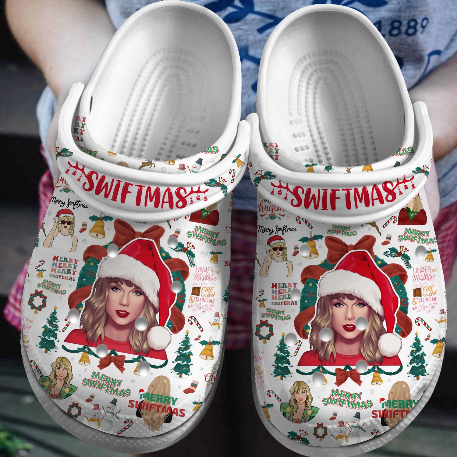 taylor swift merry christmas clogs for kids and adults fast shipping rkzxf