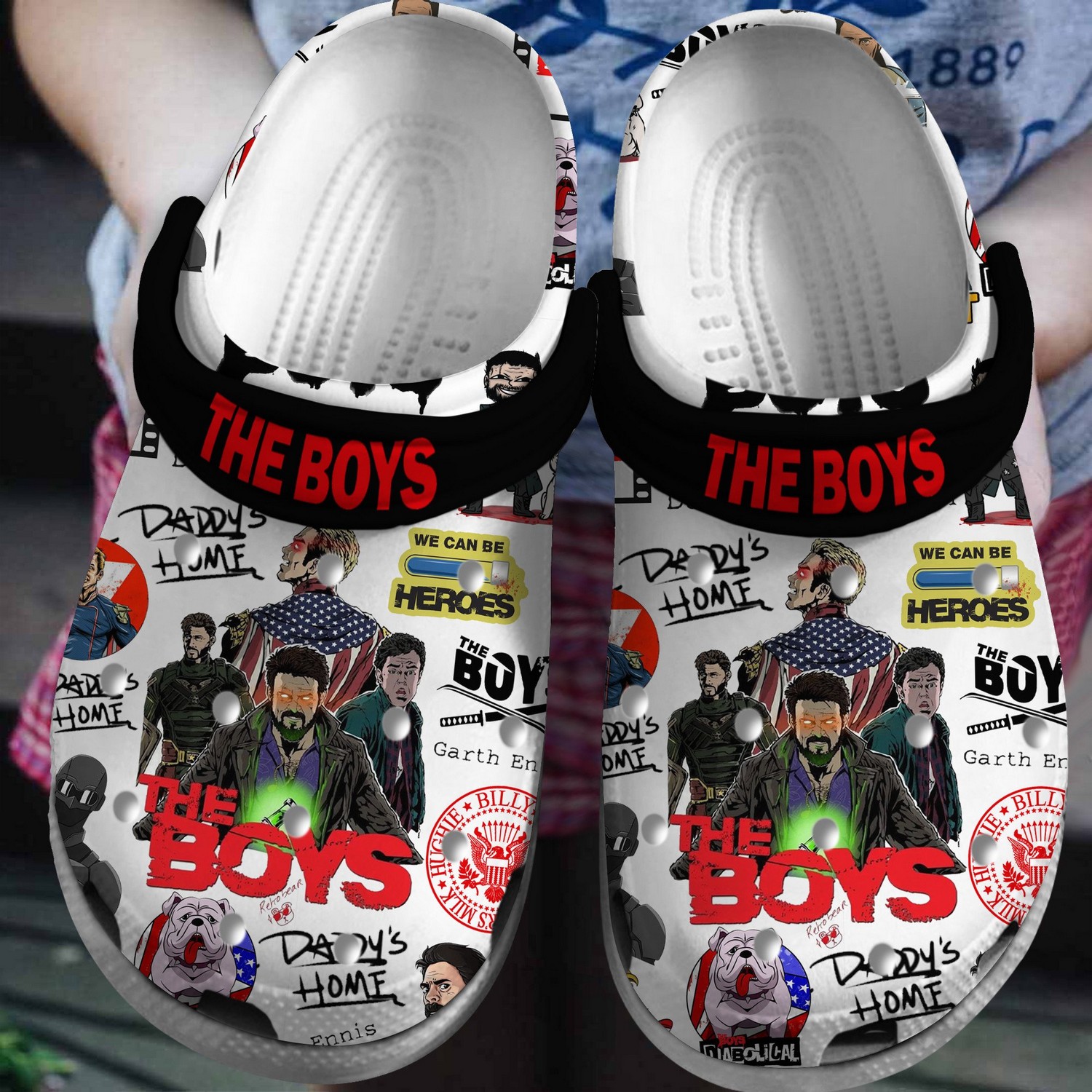 the boys daddyC3A2E282ACE284A2s home tv series clogs for kids and adults uado6