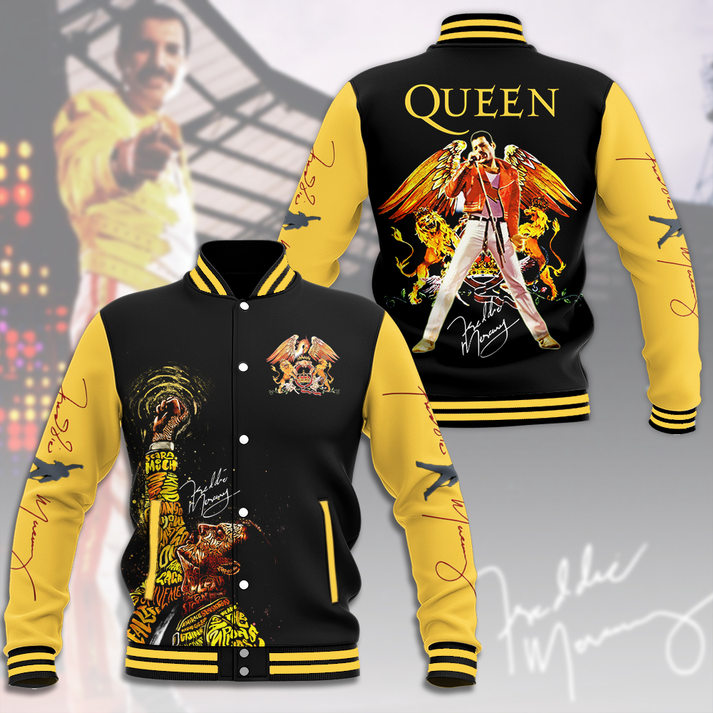 the legendary queen music baseball jacket gjkvz