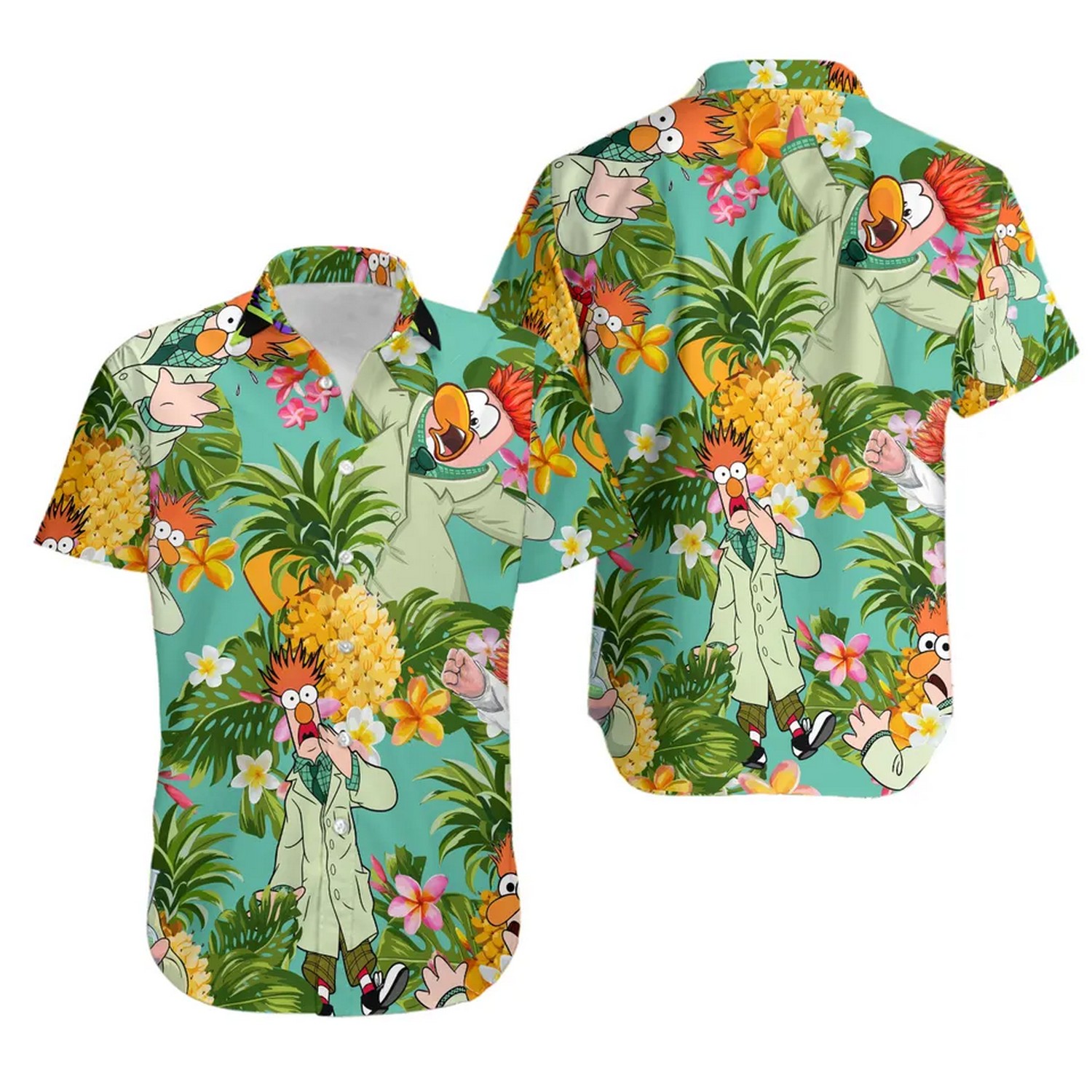 the muppet show beaker aloha 3d hawaiian shirt co7hi