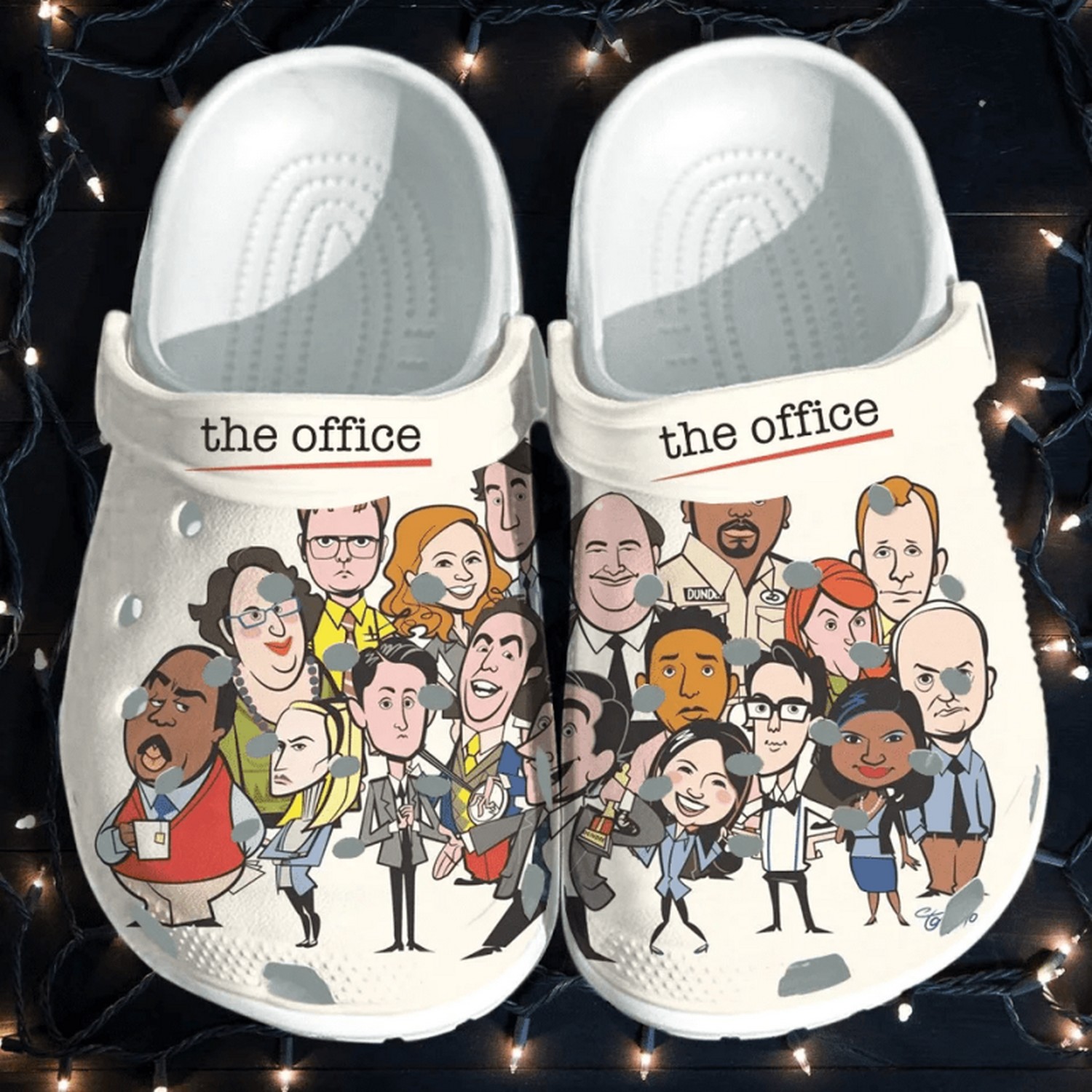 the office tv series funny charactors painting white clogs for kids and adults n6cck