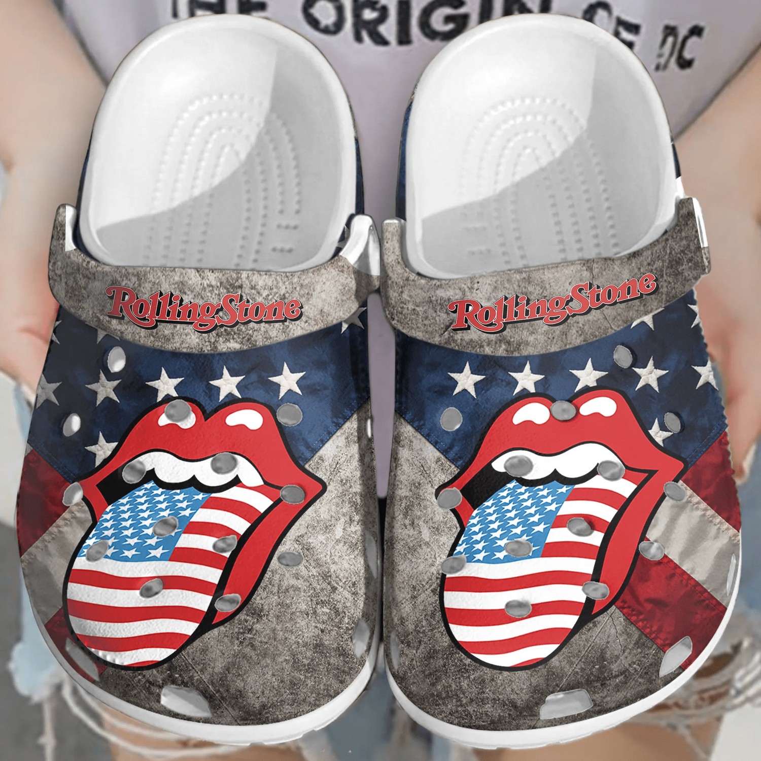 the rolling stones love america clogs for kids and adults y8qun