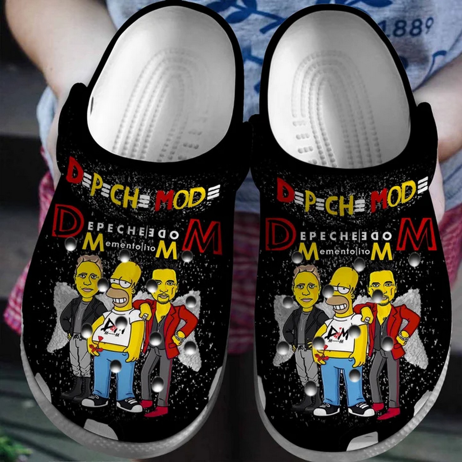 the simpsons depeche clogs for kids and adults hudpw