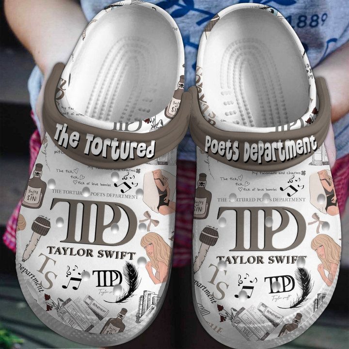 the tortured poets department taylor swift crocs perfect gift for swifties m6ekx