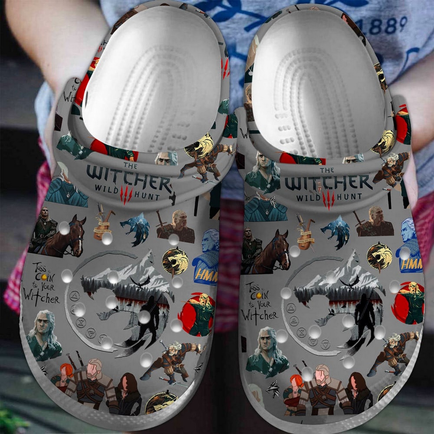 the witcher tv series the witcher wild hunt toss coin to you wither clogs for kids 26 adults uisut