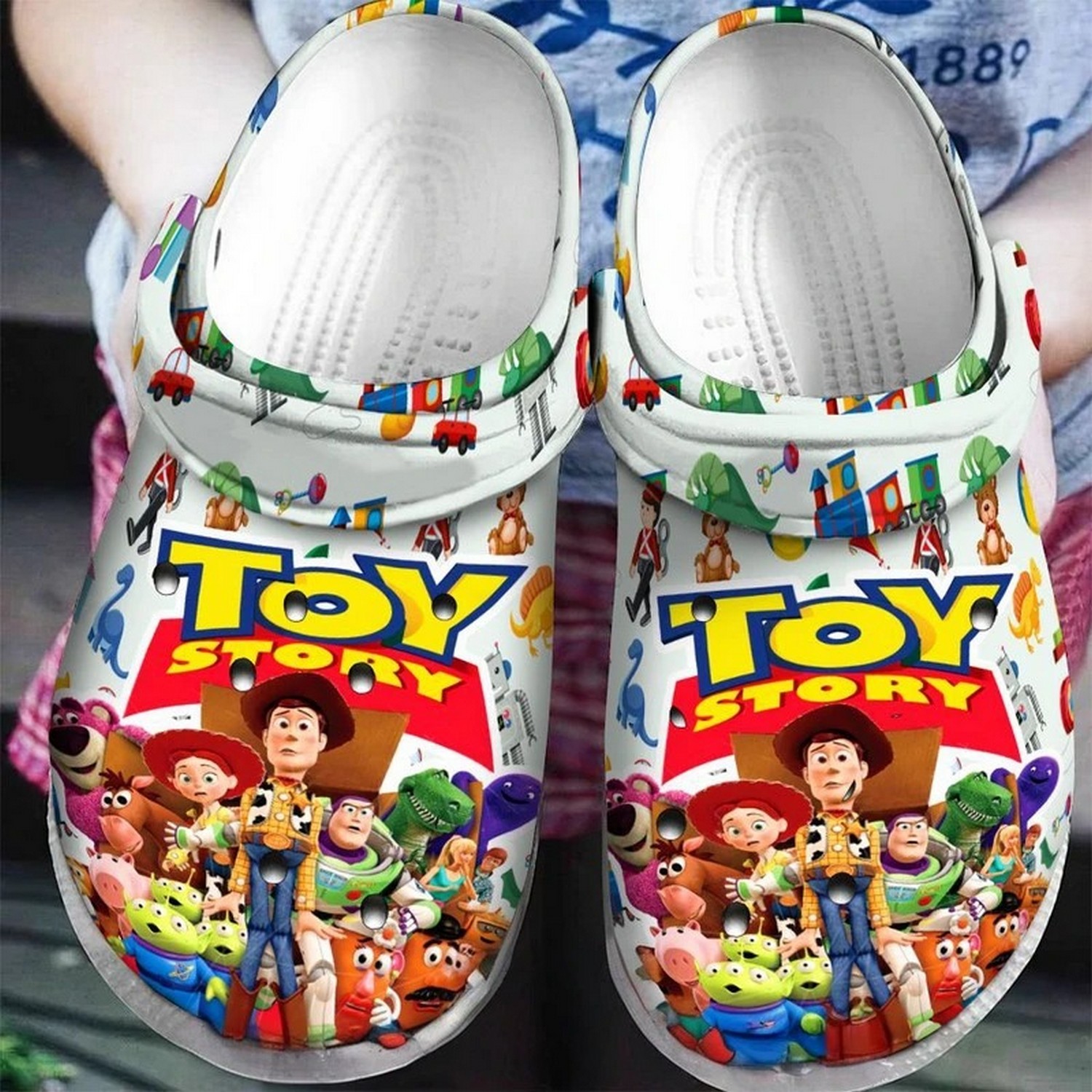 toy story cartoon poster clogs for kids 26 adults bcwd2