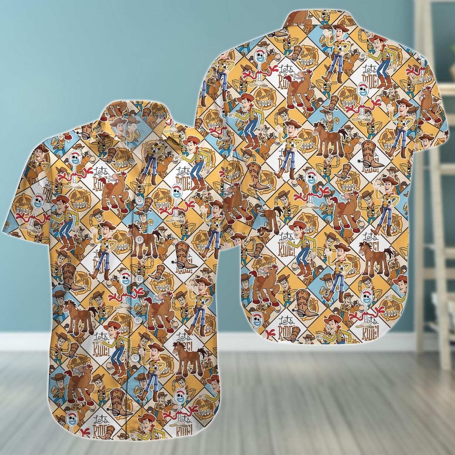 toy story cowboy hawaiian shirt zfr1c