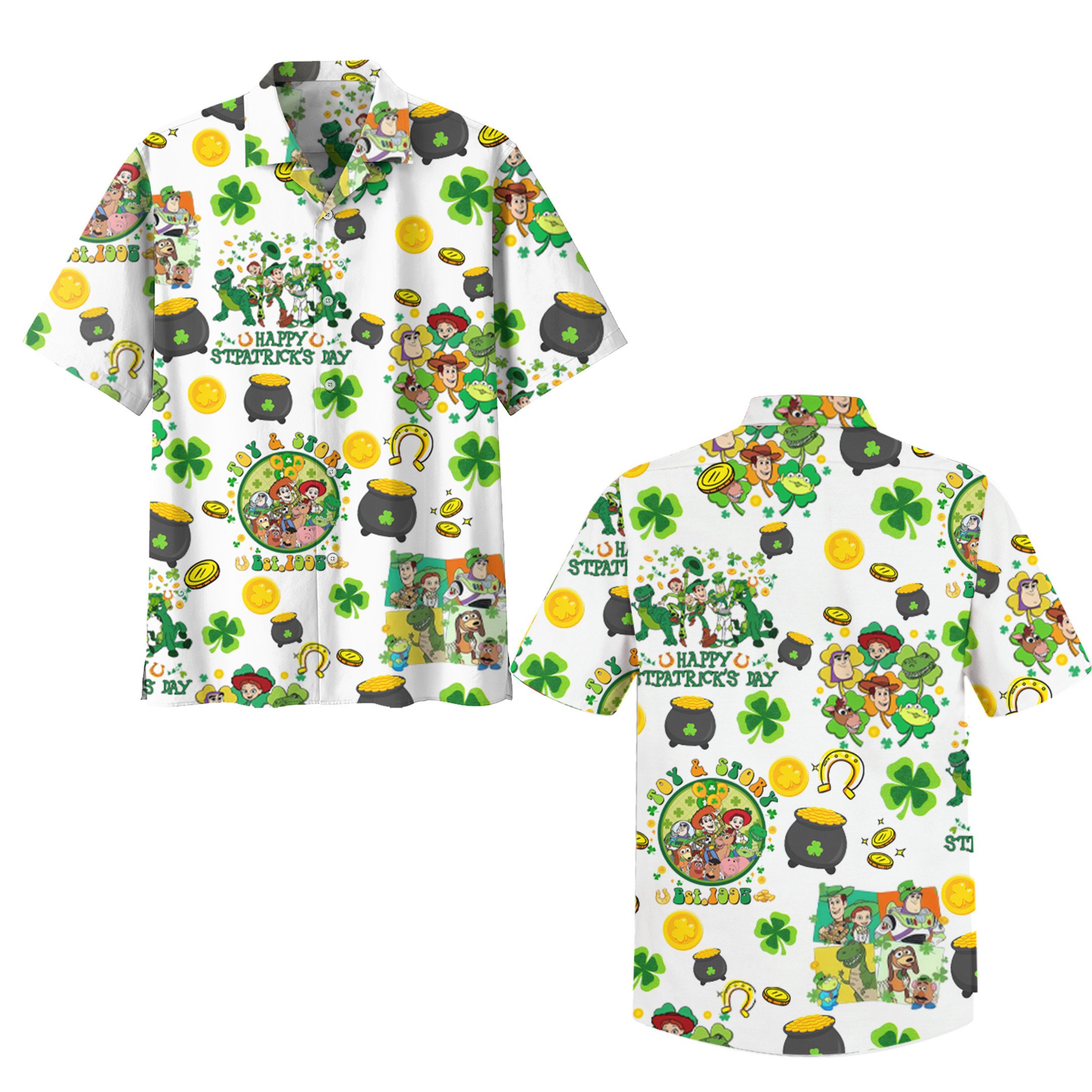 toy story happy patricks day hawaiian shirt kxodt