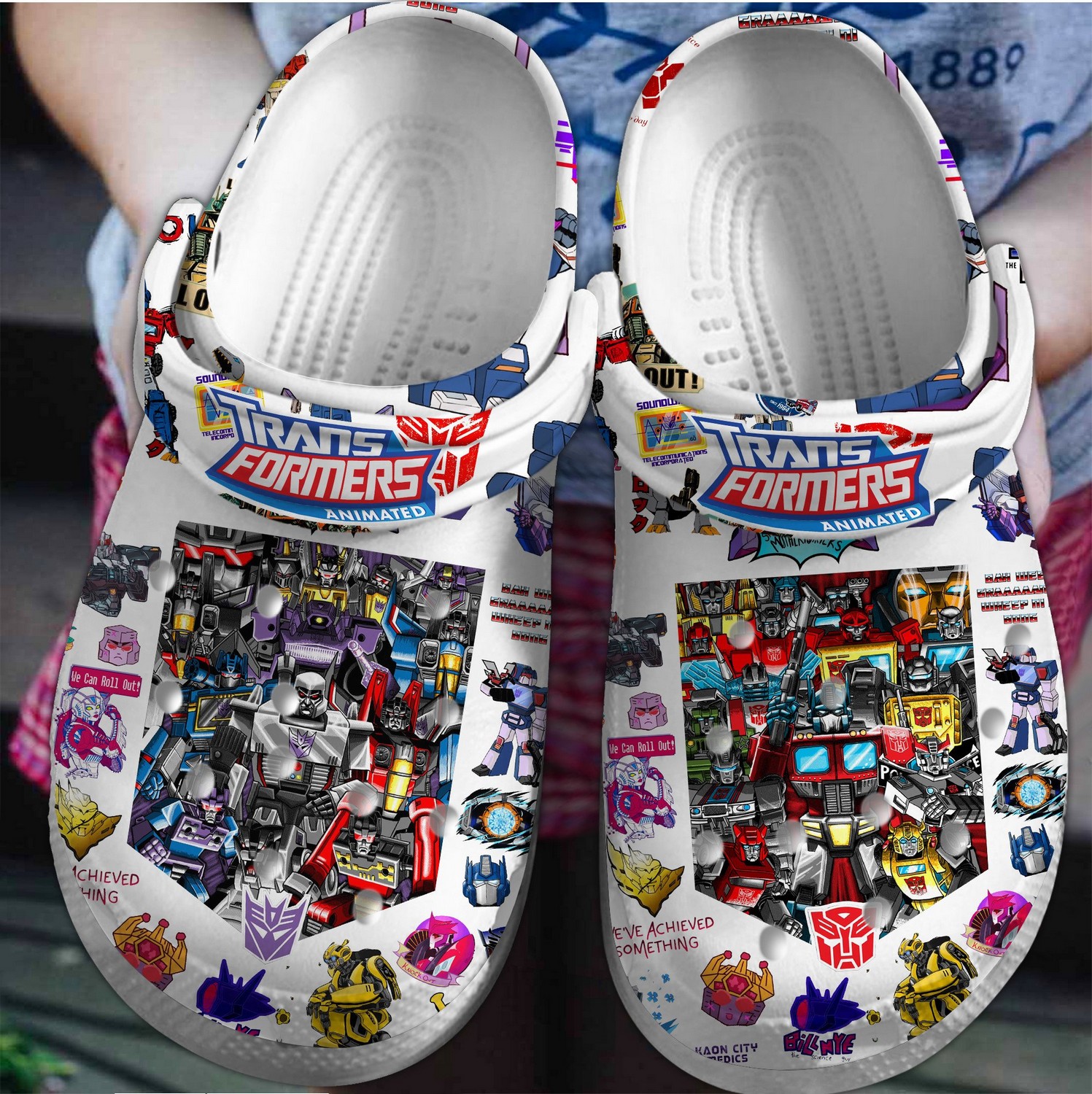 transformers movie animated clogs for kids 26 adults kmy9c