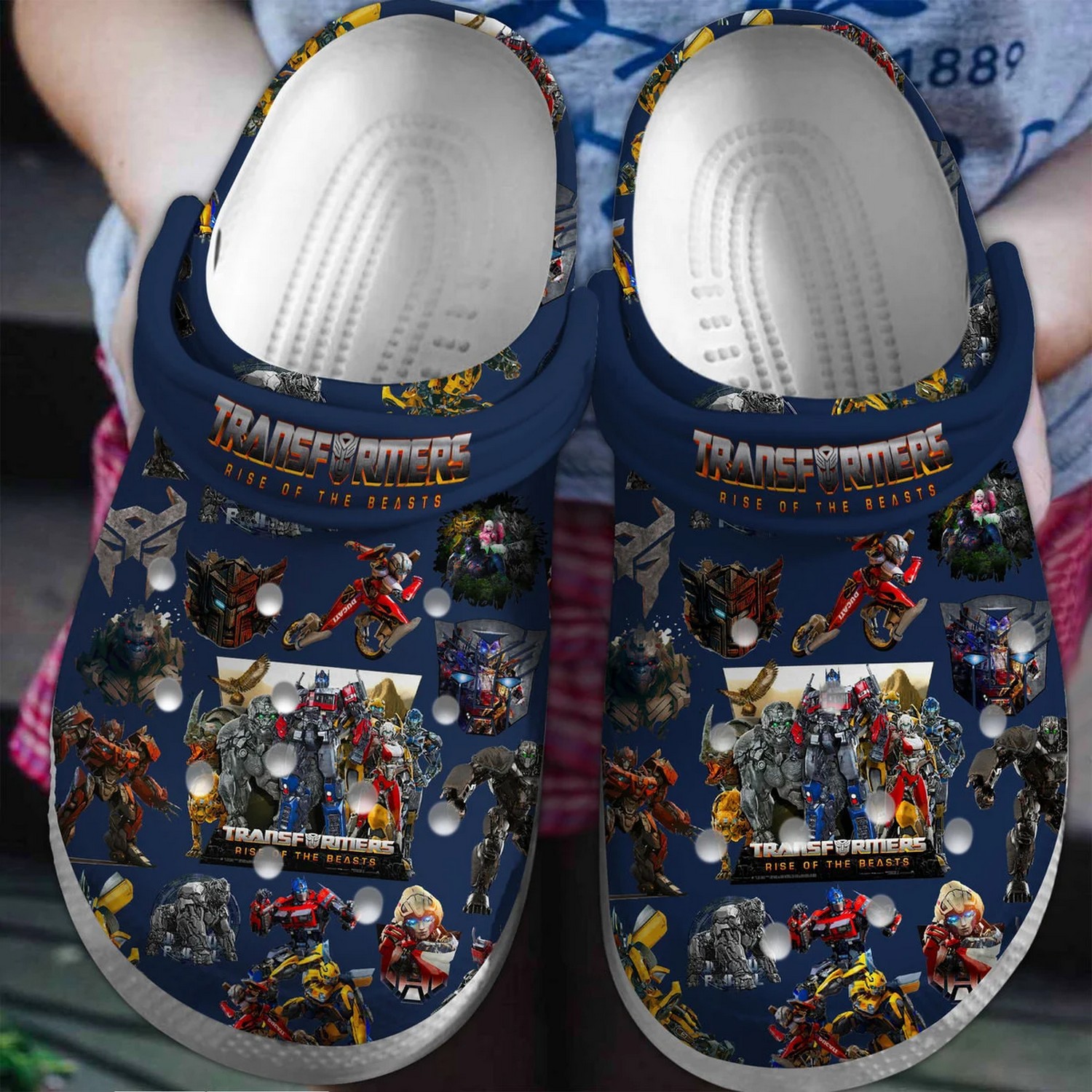 transformers rise of the beasts movie blue clogs for kids and adults o2iju