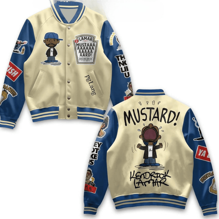 trendy kendrick lmar mustard on the beat baseball jacket dvmmk