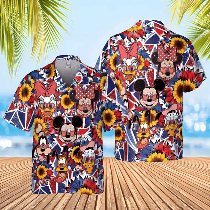 trendy lovely mickey club friends hawaiian shirt jotdz
