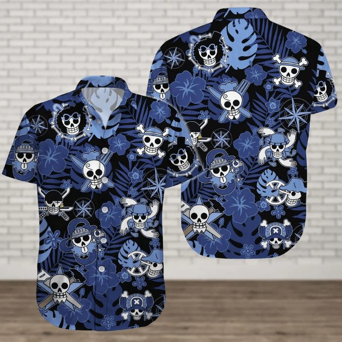 trendy straw hat gang hawaiian shirt htykn