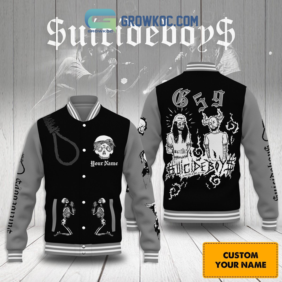 uicideboy Hip Hop Duo Personalized Baseball Jacket2B1 Kmu9n