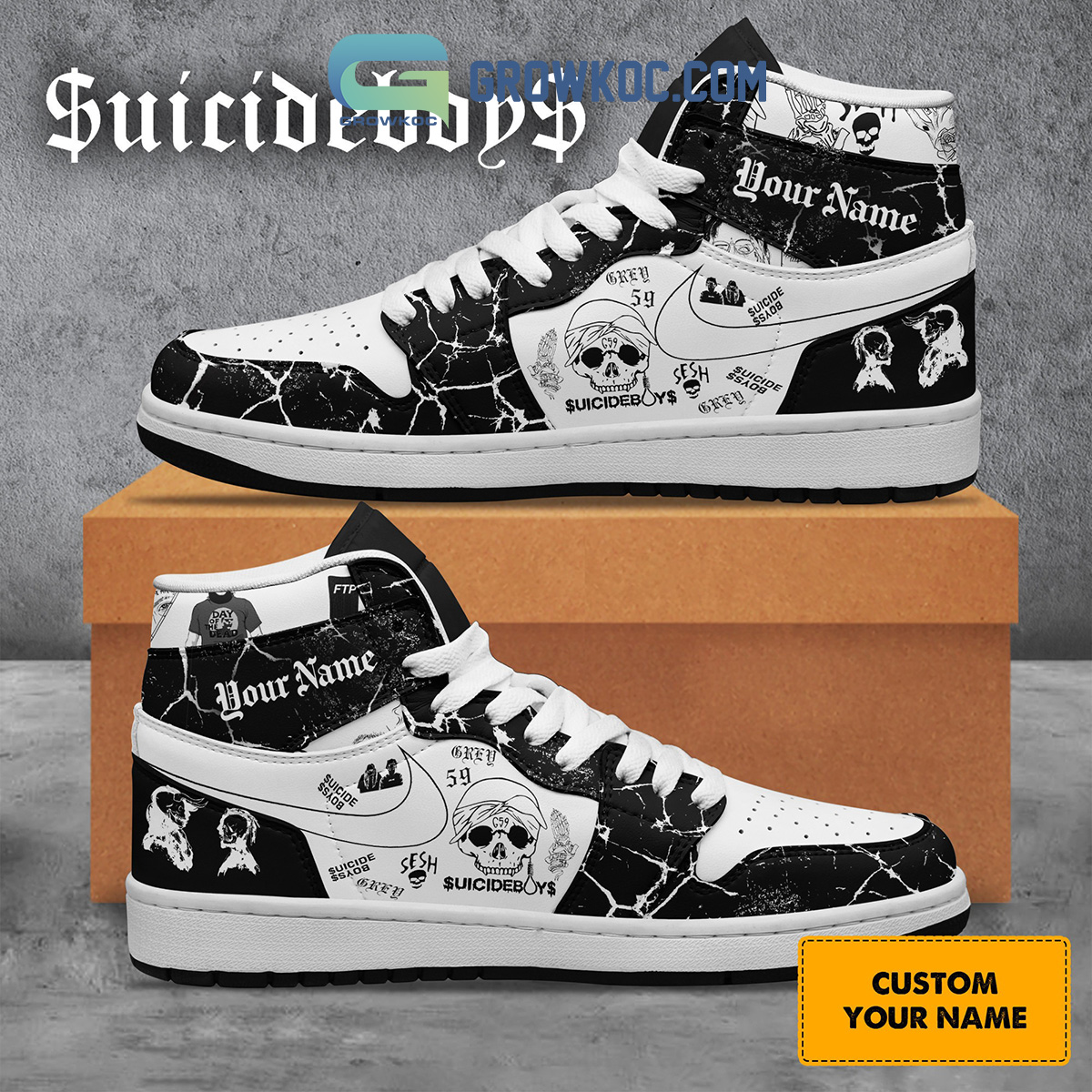 uicideboy Live Fast Die Whenever Air Jordan 1 Shoes2B1 oLlIZ