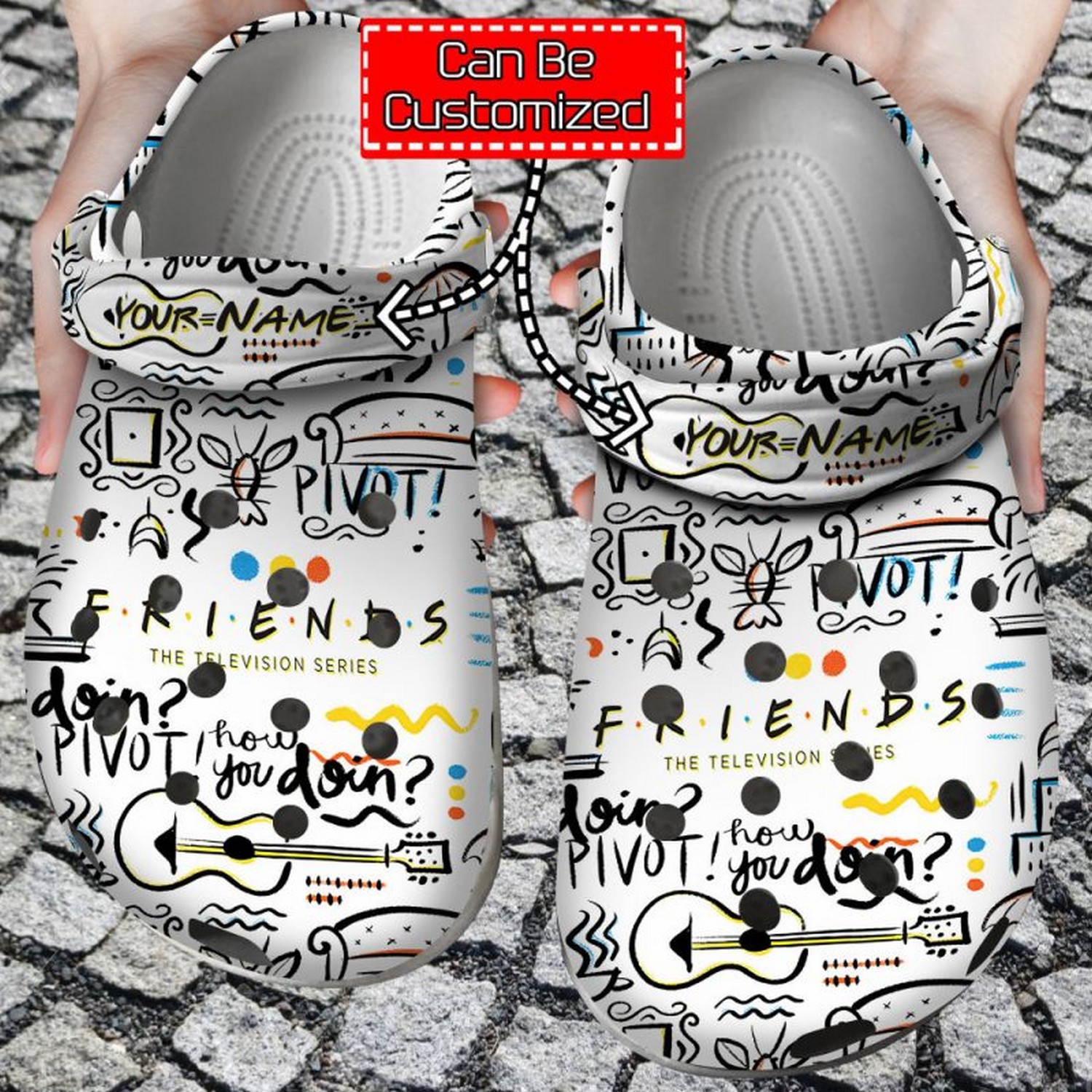 unique design friends tv series how you doing clogs for kids 26 adults 1xwzm