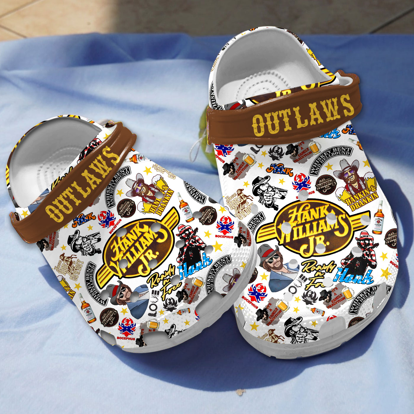 unique design hank williams jr music clogs x1ubj