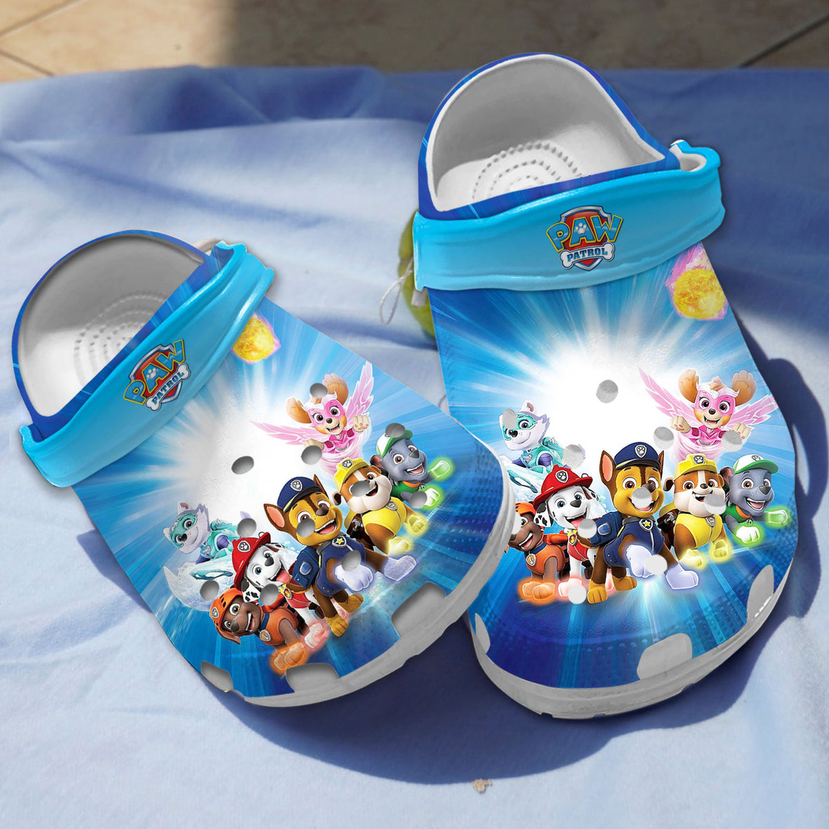 unique design paw patrol cartoon blue crocs zndkm