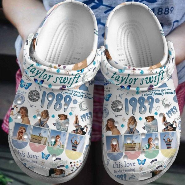 unique design taylor swift 1989 album music clogs perfect gift for swifties pxiv9