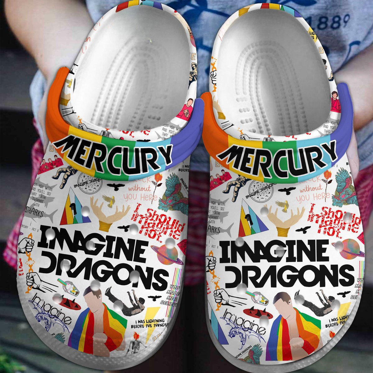 unique imagine dragons music band clogs fast shipping worldwide gj1vd