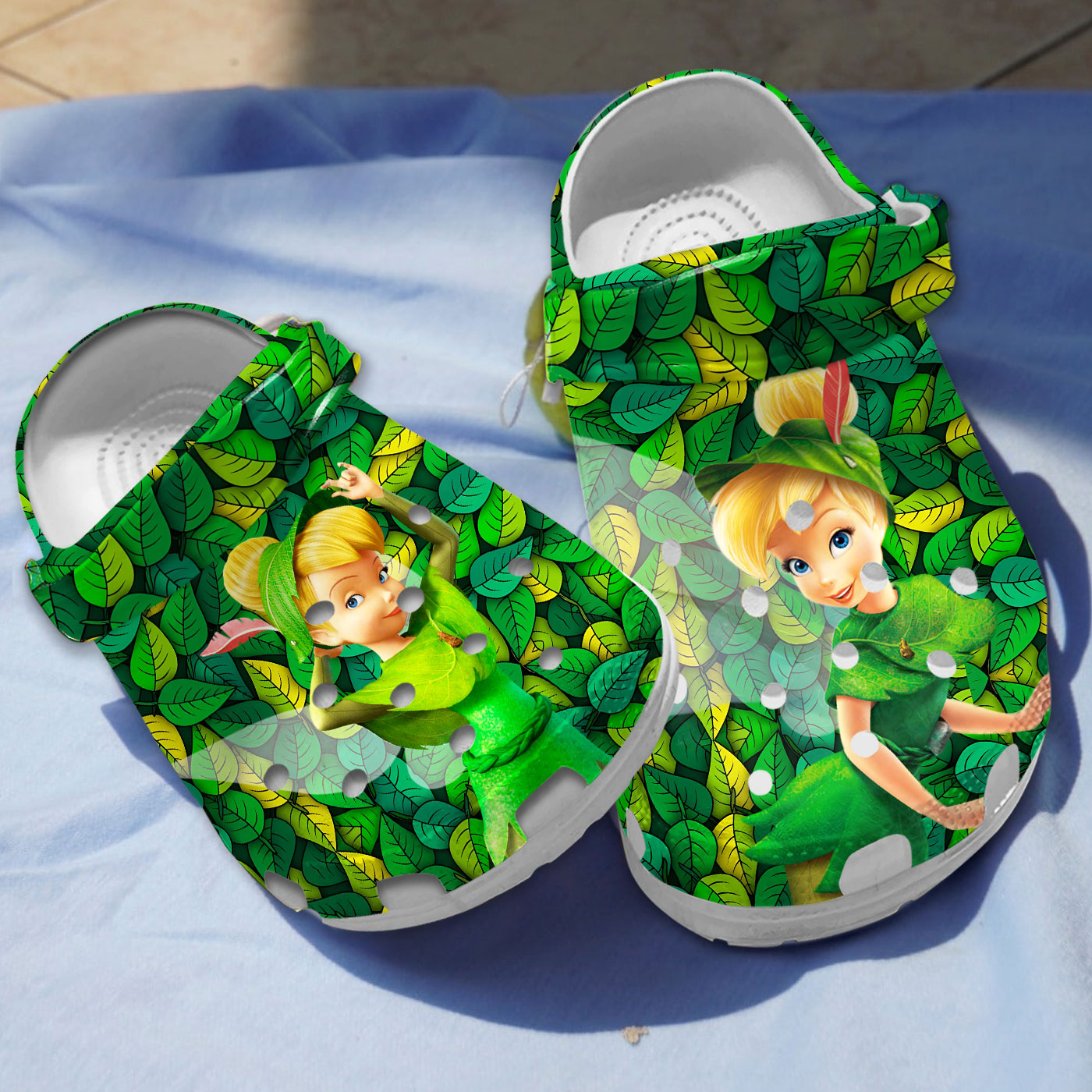 unique tinker bell cosplay as peter pan cartoon clogs for kids and adults b8vy4