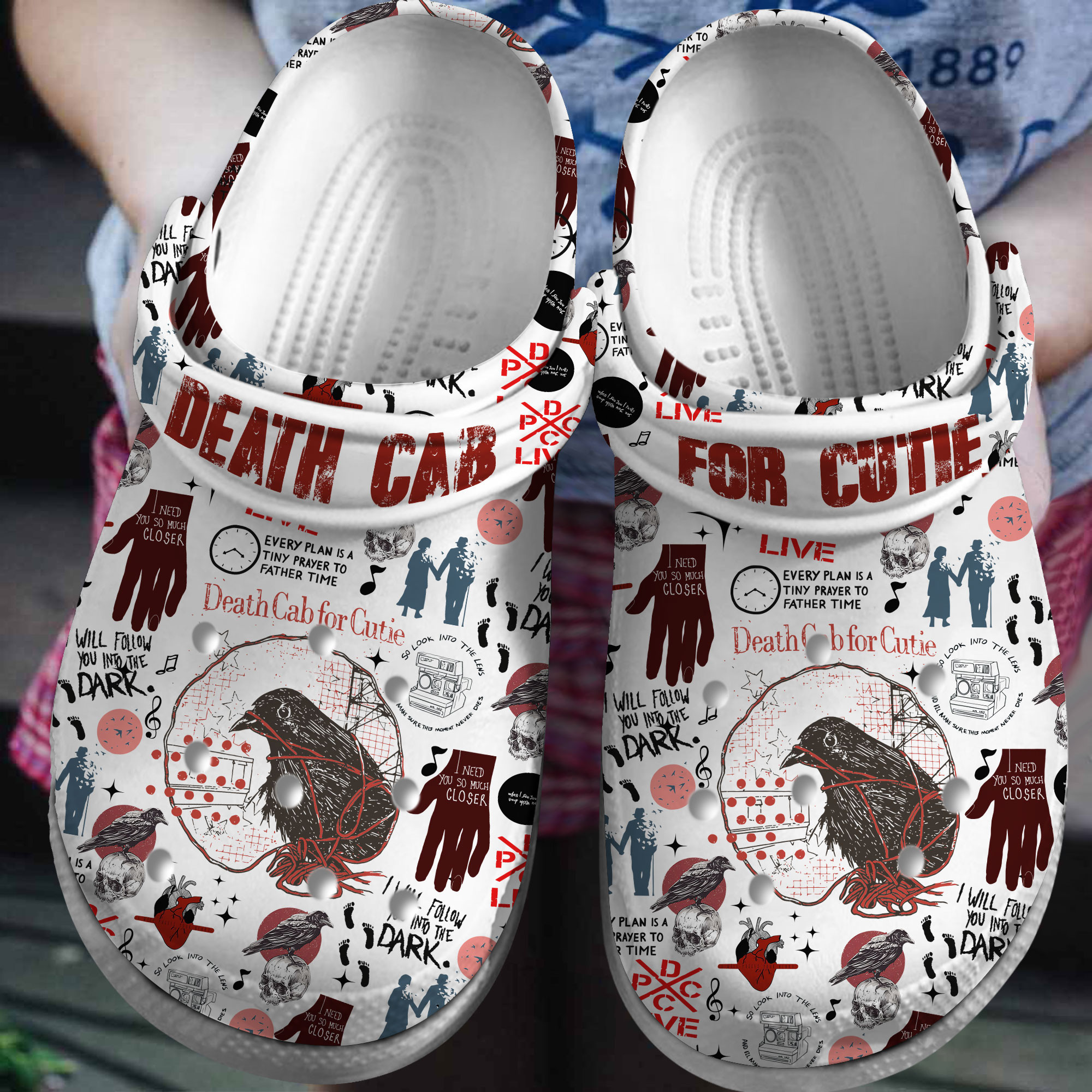 unique white sandals death cab for cutie music clogs fast shipping worldwide twmth