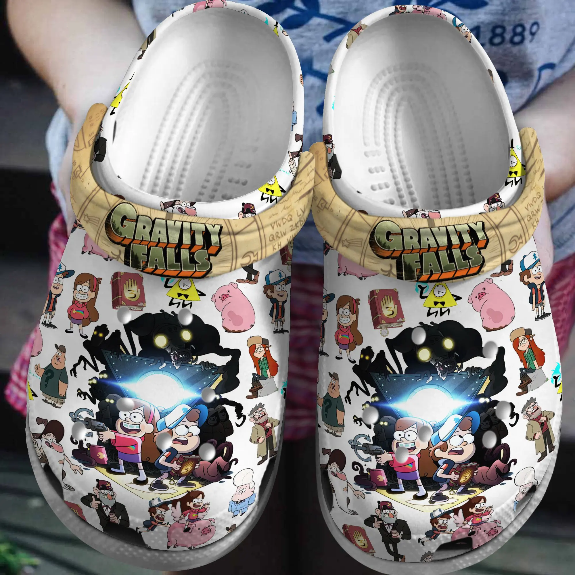 unisex 26 non slip sandals gravity falls cartoon crocs perfect footwear for family wpq9m