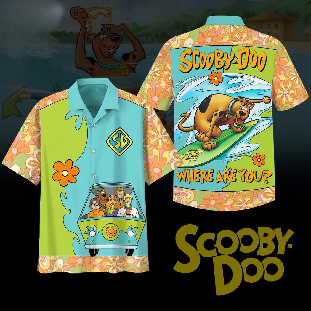 unisex classic scooby doo cartoon hawaii shirt ykbek