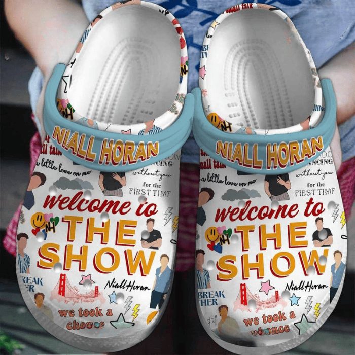 unisex niall horan welcome to the show music clogs fast shipping worldwide ykbzq