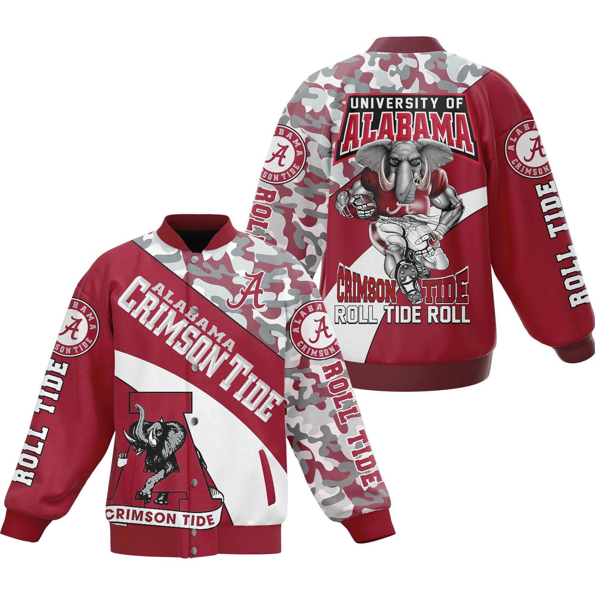 university of alabama crimson tide roll ride roll baseball jacket xazfo