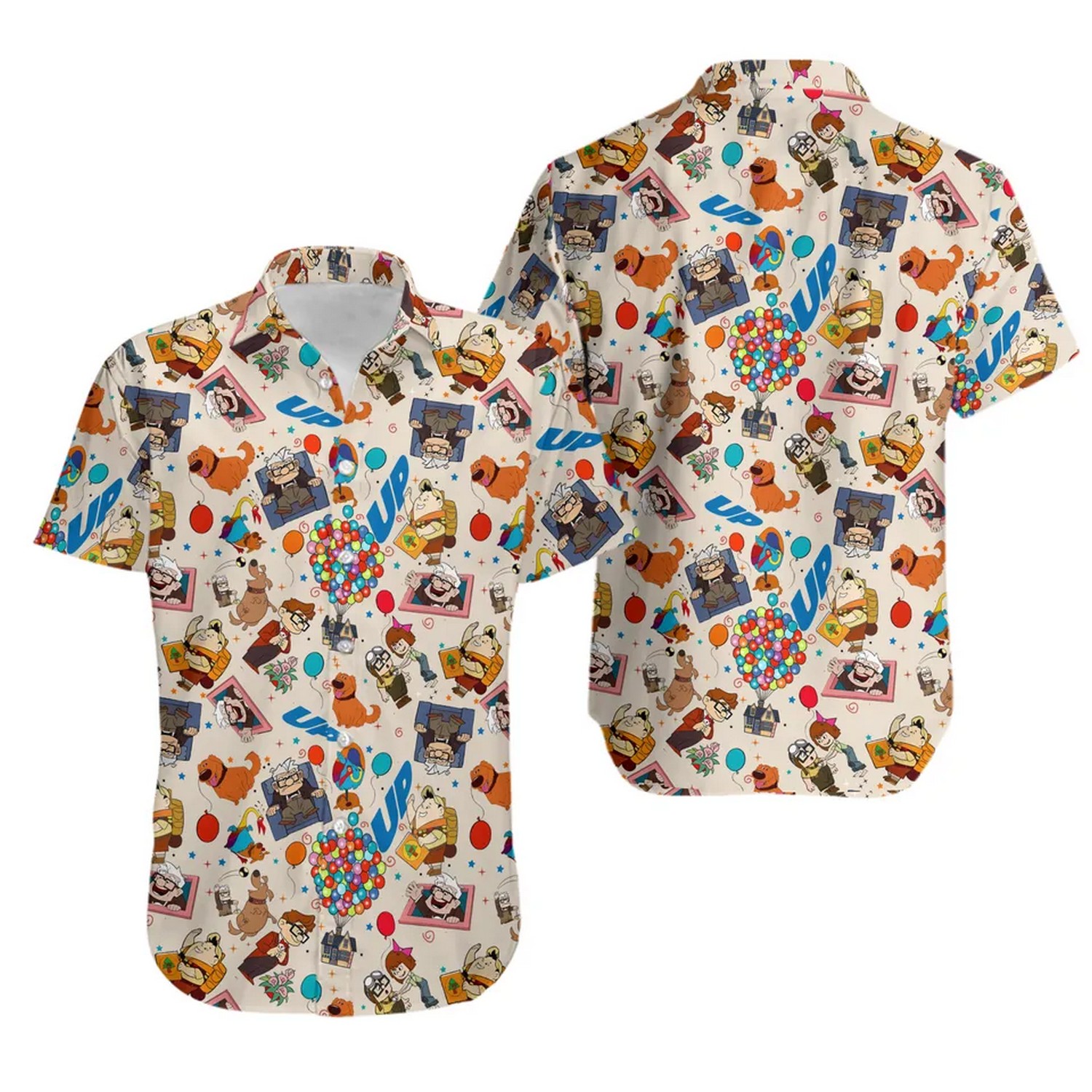 up movie carl and ellie hawaiian shirt qjv1e